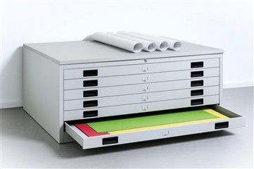 Zeichnungsschrank DIN A0 in lichtgrau